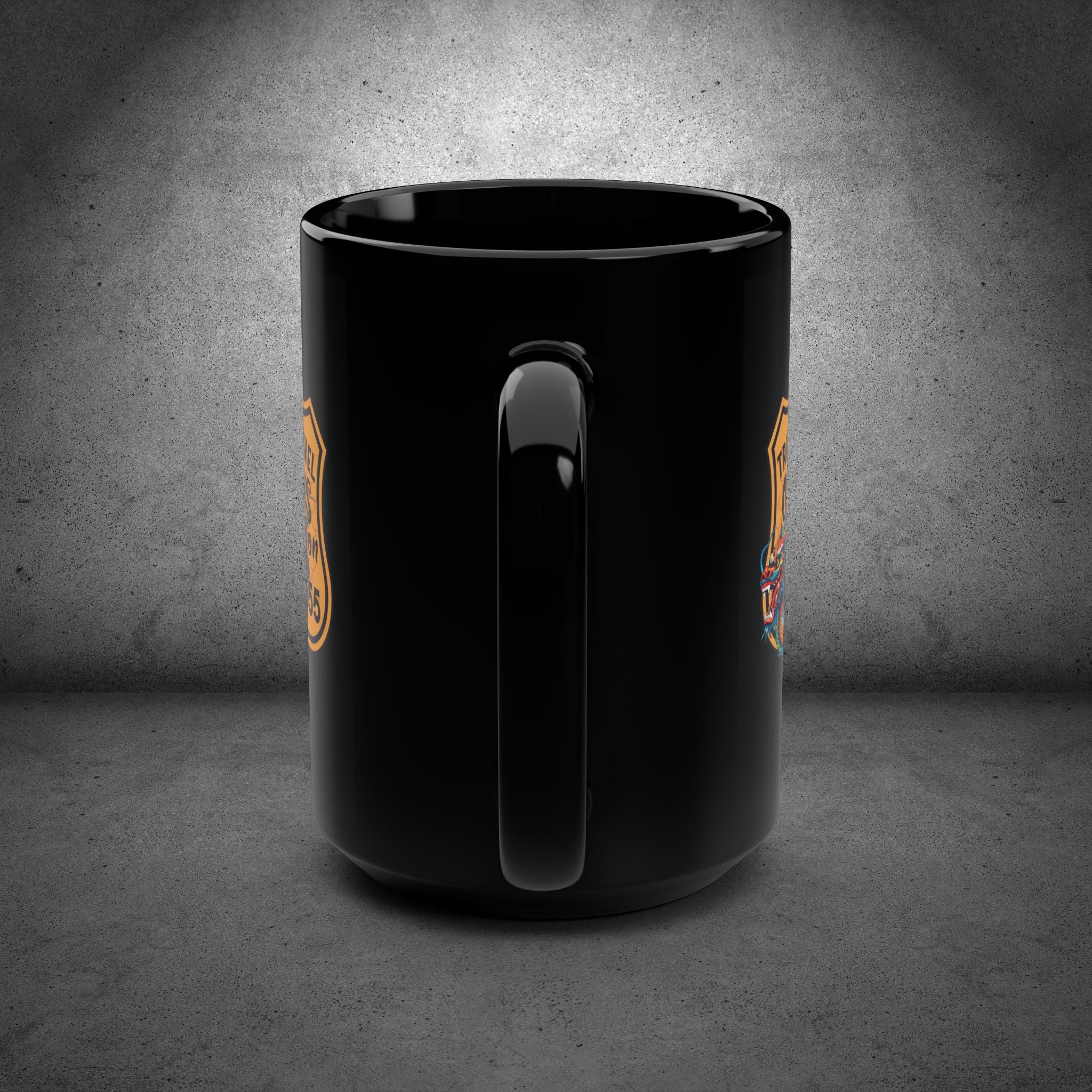 OH-555 Triple Nickel Black Coffee Mug, 15oz