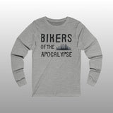 Biker Halloween Long Sleeve Crew Neck TShirt