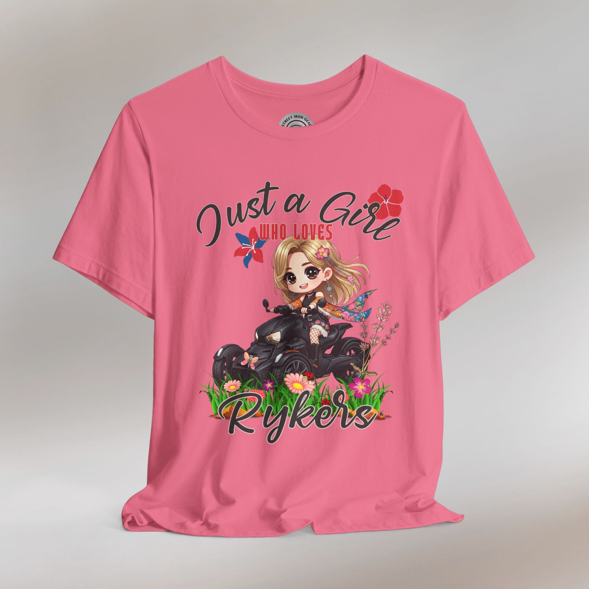 Ladies Can-Am Ryker Chibi Girl Boho Flower T-Shirt