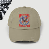 Badass American Veteran Distressed Dad Hat