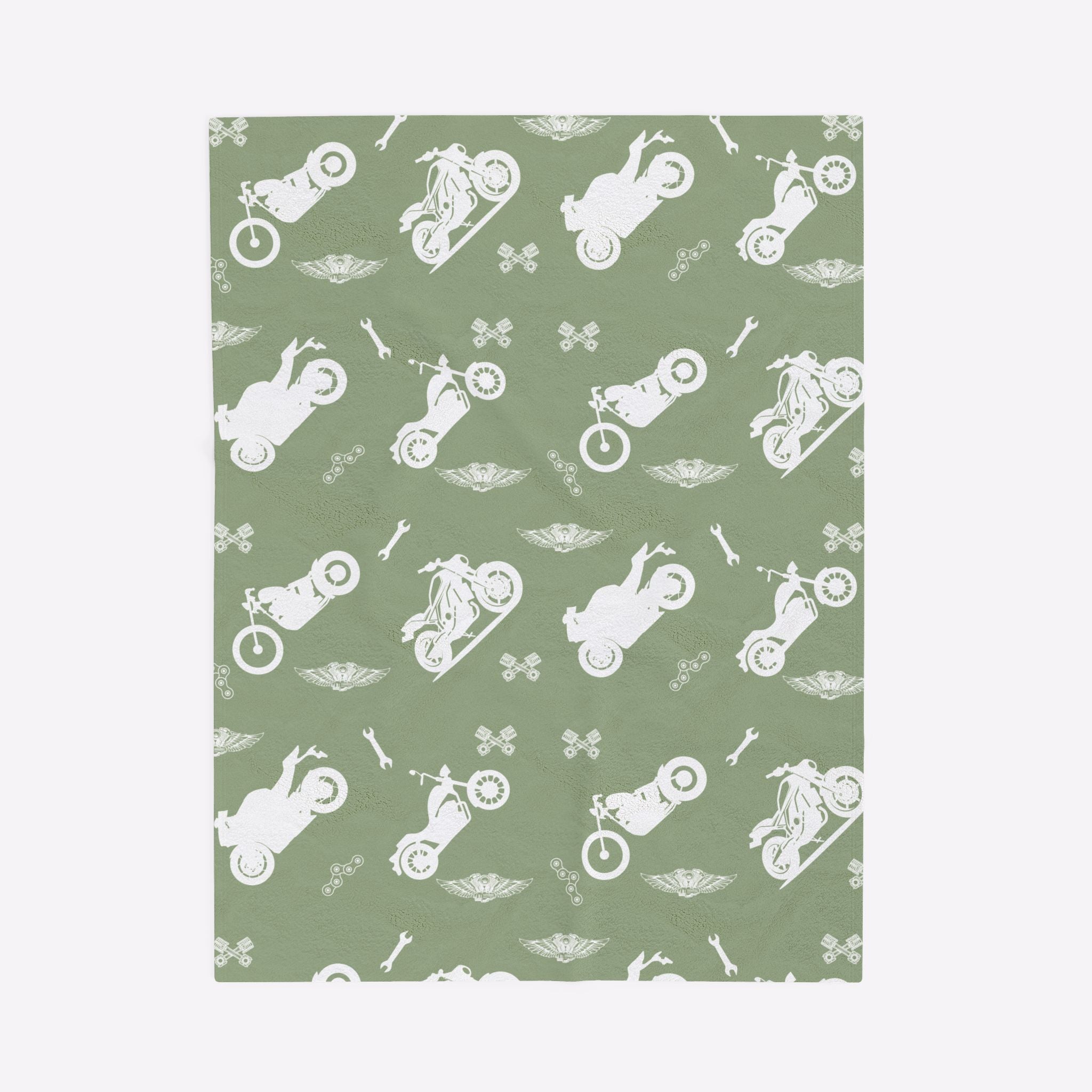 Motorcycle Customized Velveteen Plush Blanket