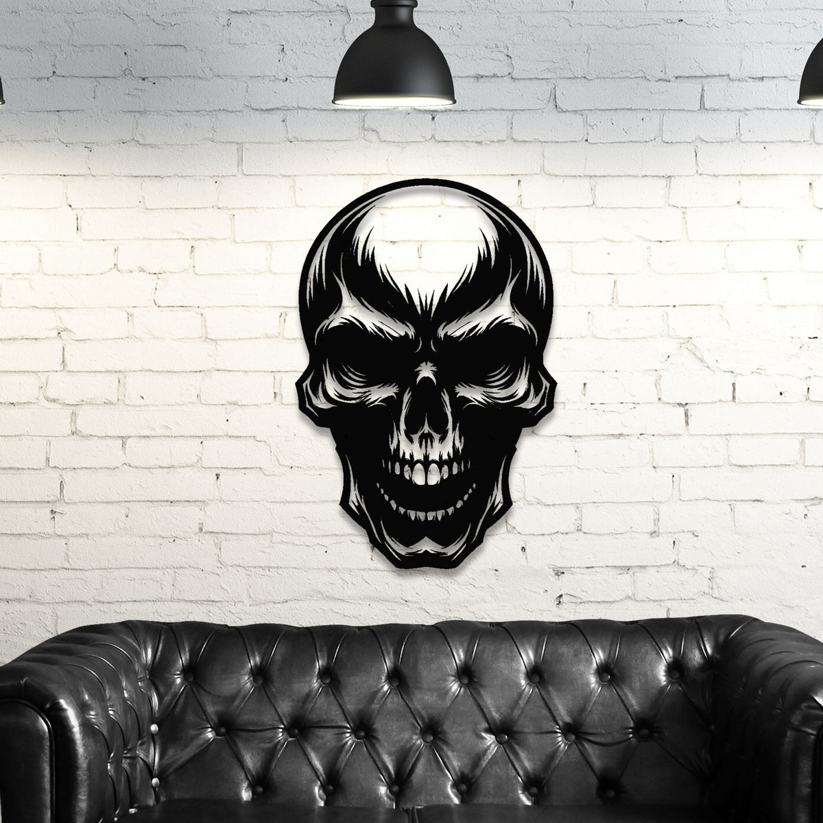 Skull Steel Metal Wall Decor