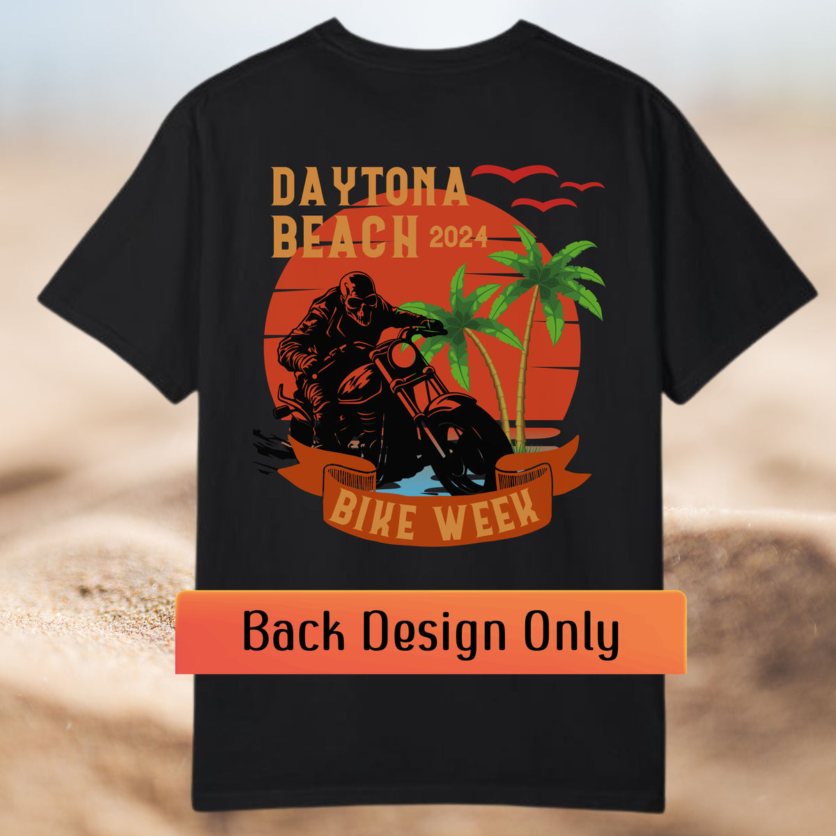 Daytona Beach Bike Week 2024 Premium Crew Neck TShirt