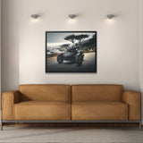 Futuristic Ryker Motorcycle Framed Canvas Print