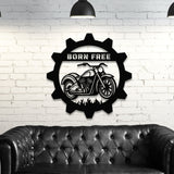 Motorcycle Metal Wall Art (Customizable)