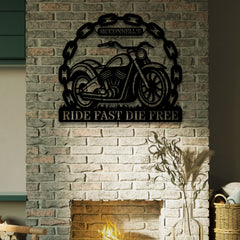 Motorcycle Customized Steel Wall Art