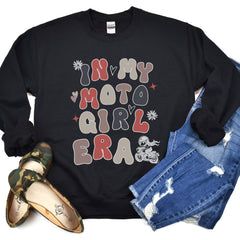 In My Moto Girl Era Boho Crew Neck Sweatshirt