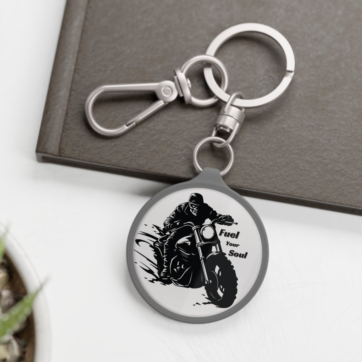 Fuel Your Soul Acrylic Motorcycle Keychain