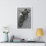 Vintage Motorbike Framed Poster