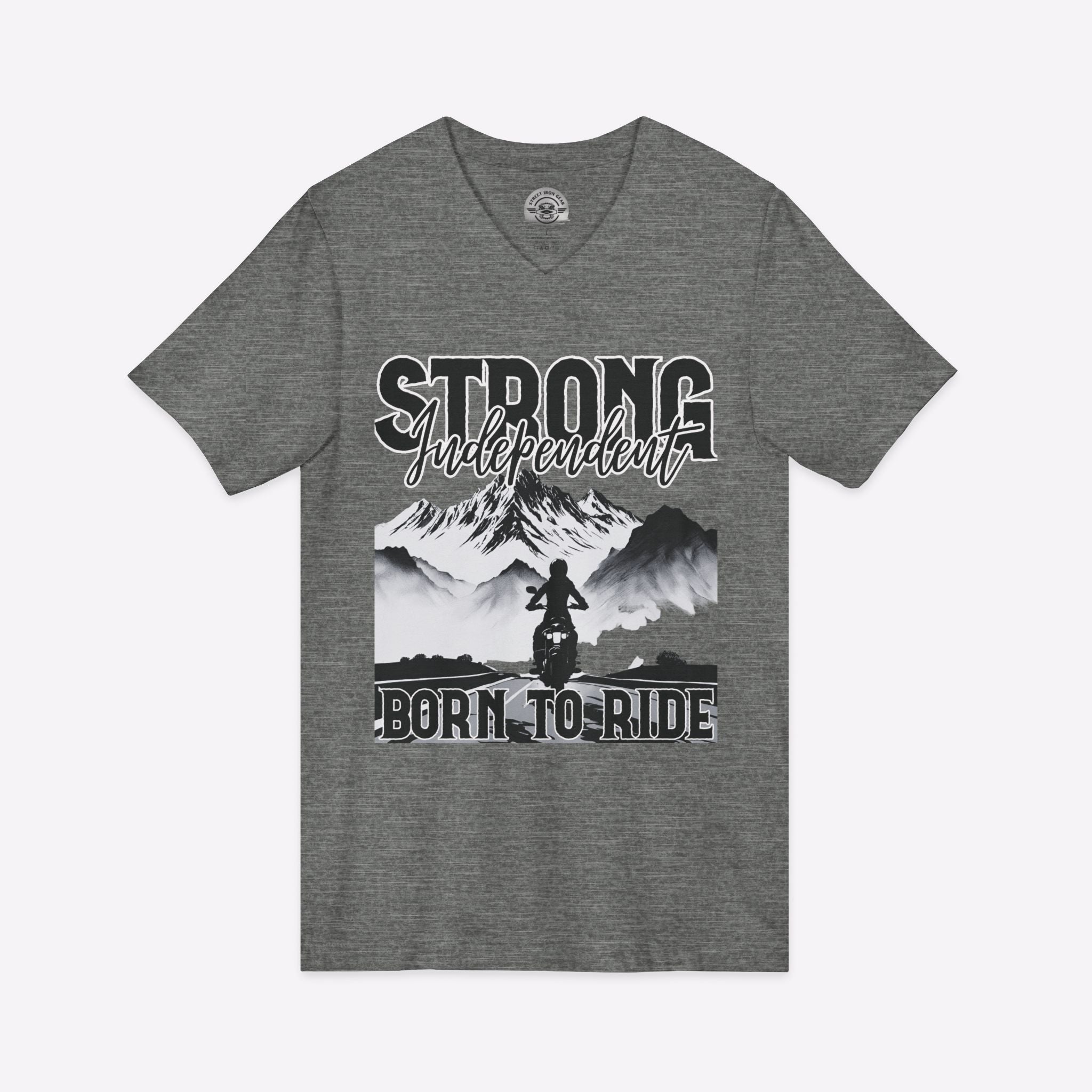 Born to Ride Women's Motorcycle V-Neck TShirt