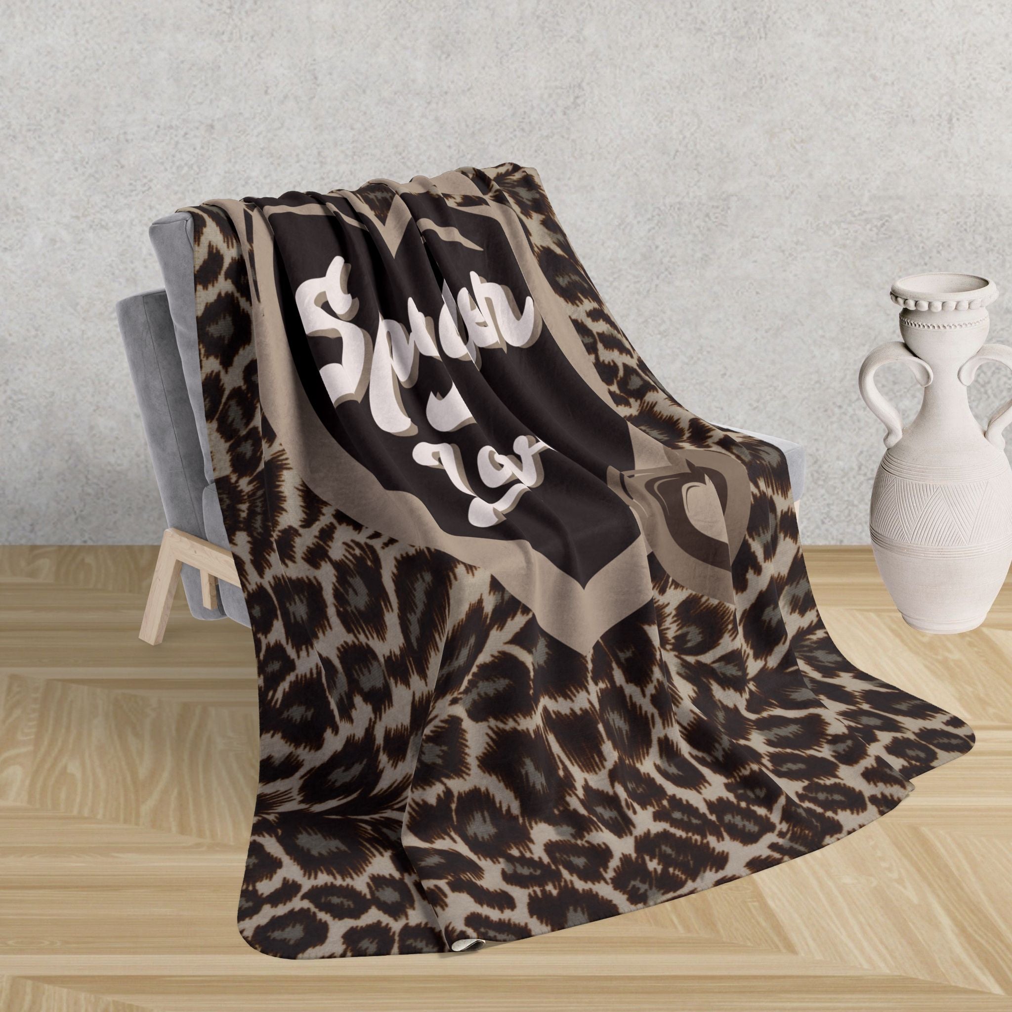 Can-Am Spyder Animal Print Fleece Sherpa Blanket