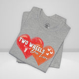 Ladies Motorcycle Love Crew Neck TShirt