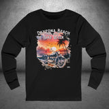 Daytona Bike Week 2025 Watercolor Graphic Long Sleeve Crew Neck TShirt