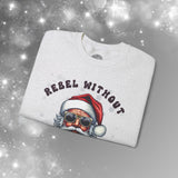 Funny Christmas Biker Santa Crew Neck Sweatshirt