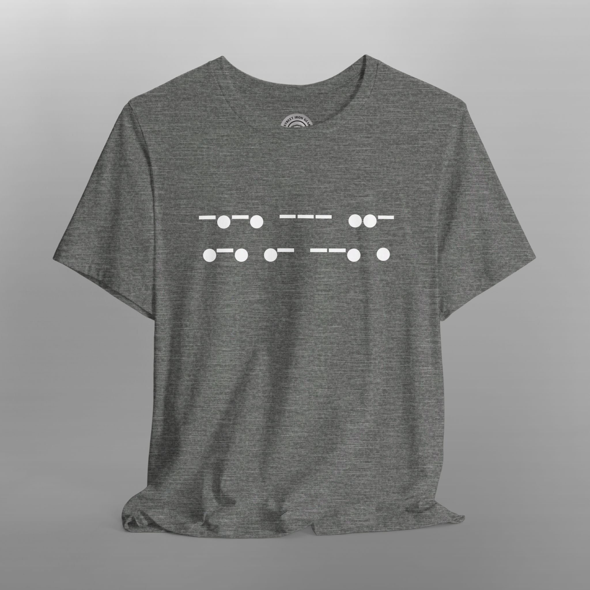 Morse Code 'Courage' Crew Neck TShirt