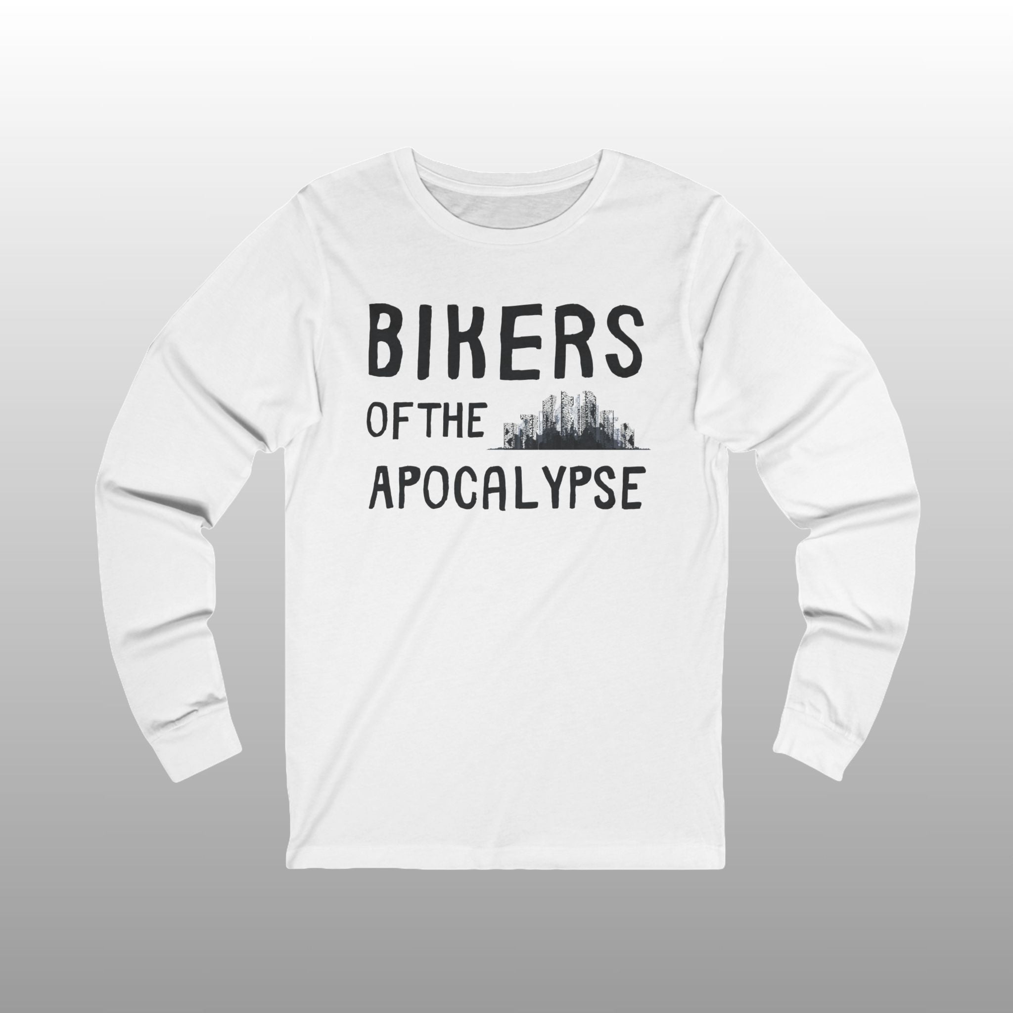 Biker Halloween Long Sleeve Crew Neck TShirt