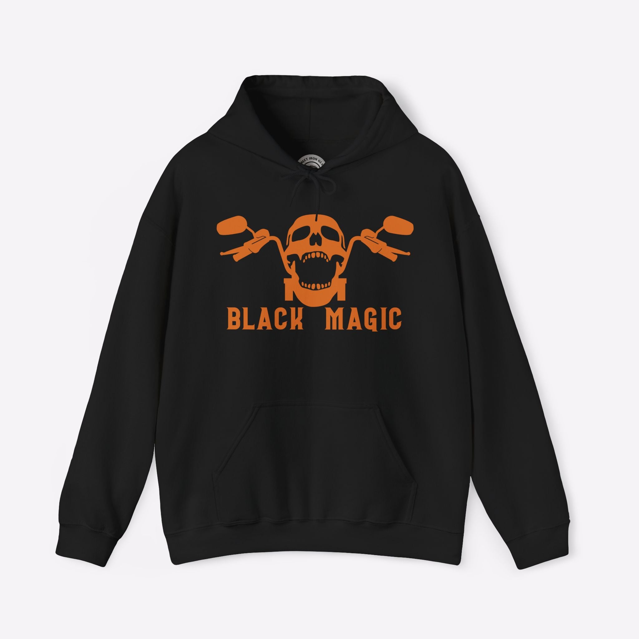 Motorcycle Hooded Sweatshirt | Black Magic