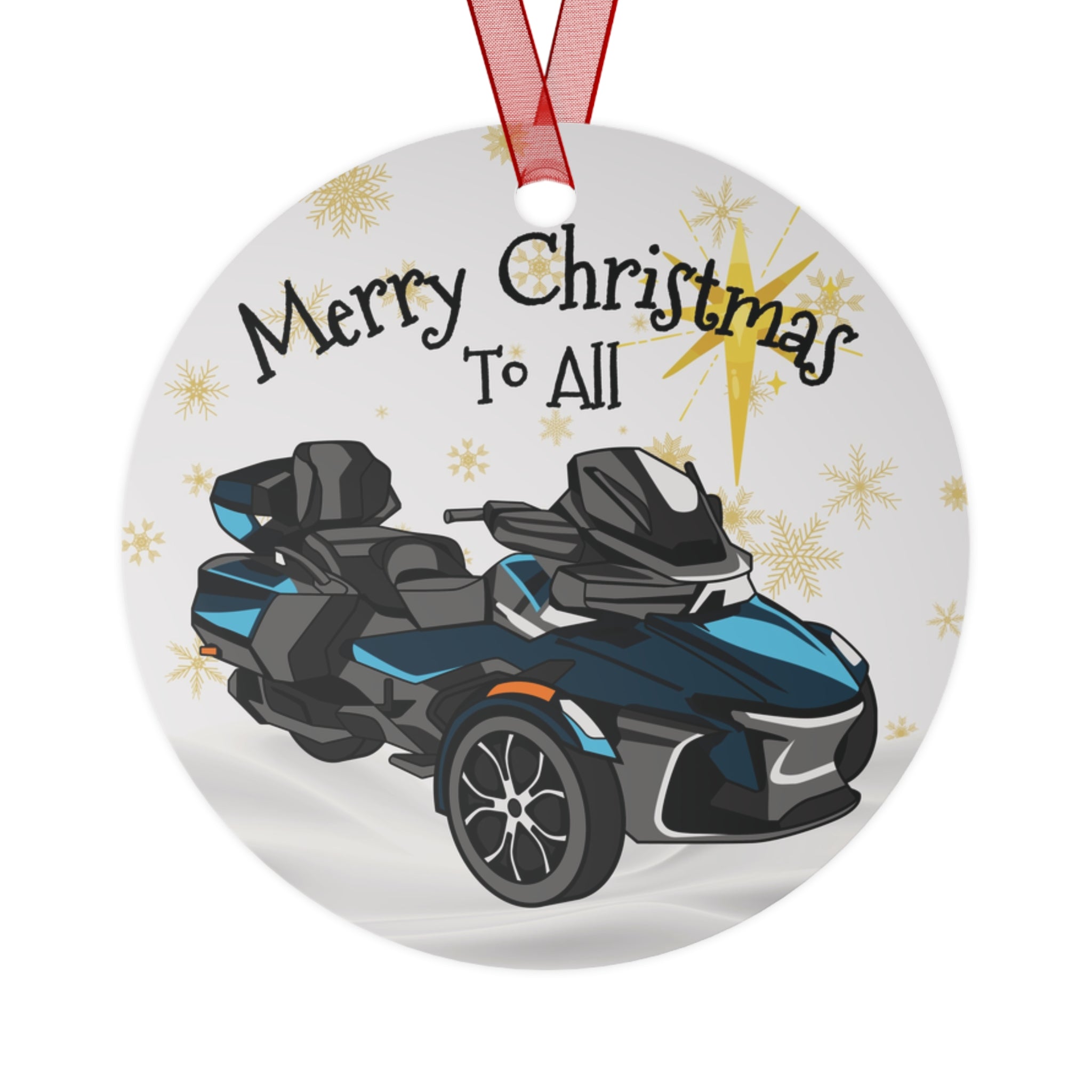 Can-Am Spyder RTL Aluminum Christmas Ornament