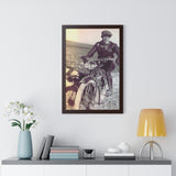 Vintage Motorcycle Framed Poster