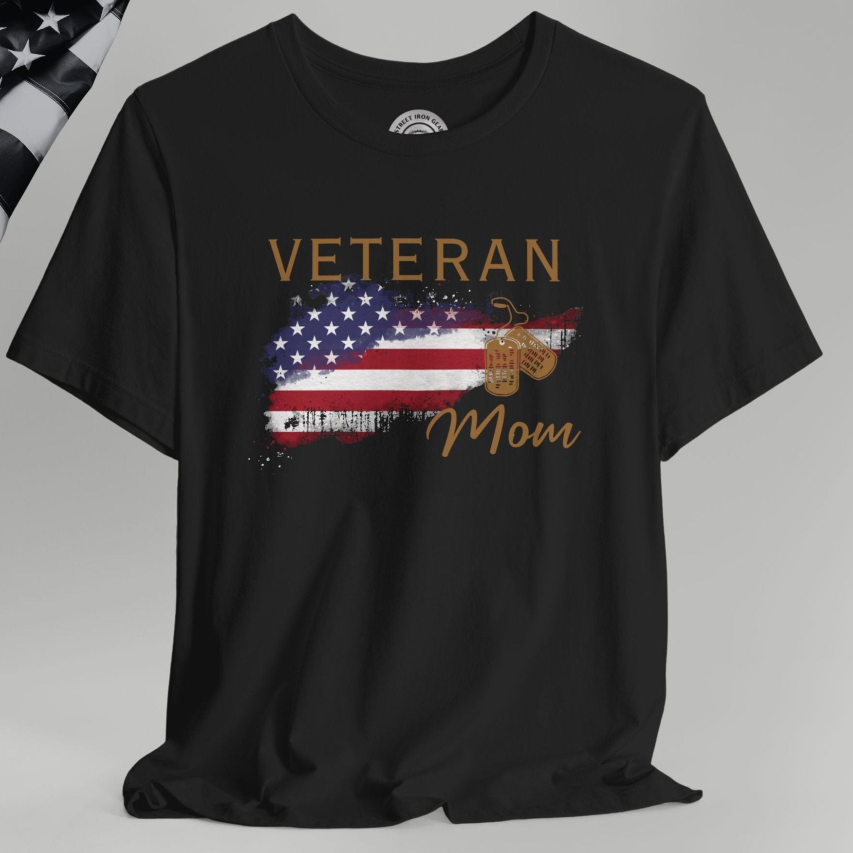 American Veteran Mom Crew Neck TShirt