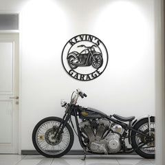 Motorcycle Metal Wall Art (Customized)