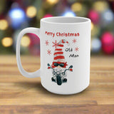 Old Man Christmas Motorcycle Coffee Mug 15oz