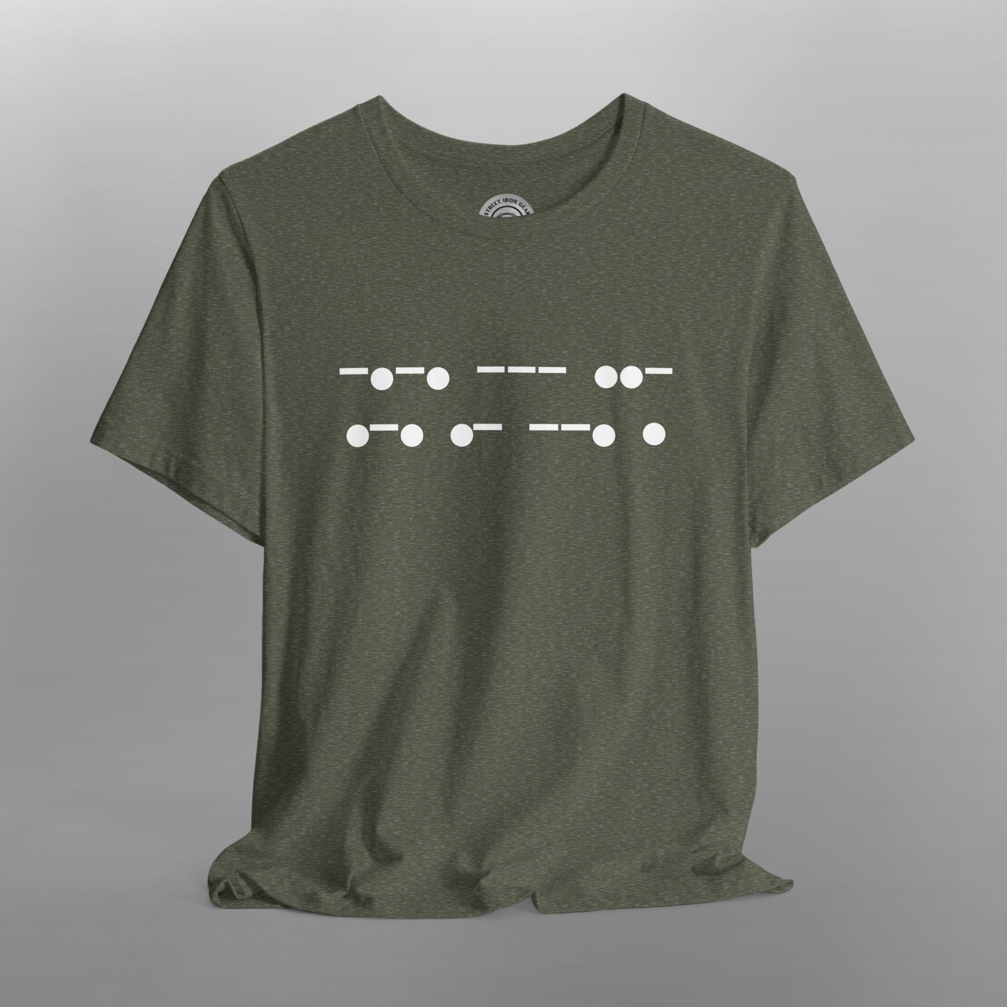 Morse Code 'Courage' Crew Neck TShirt