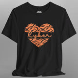 Can-Am Ryker Animal Print Heart Crew Neck TShirt