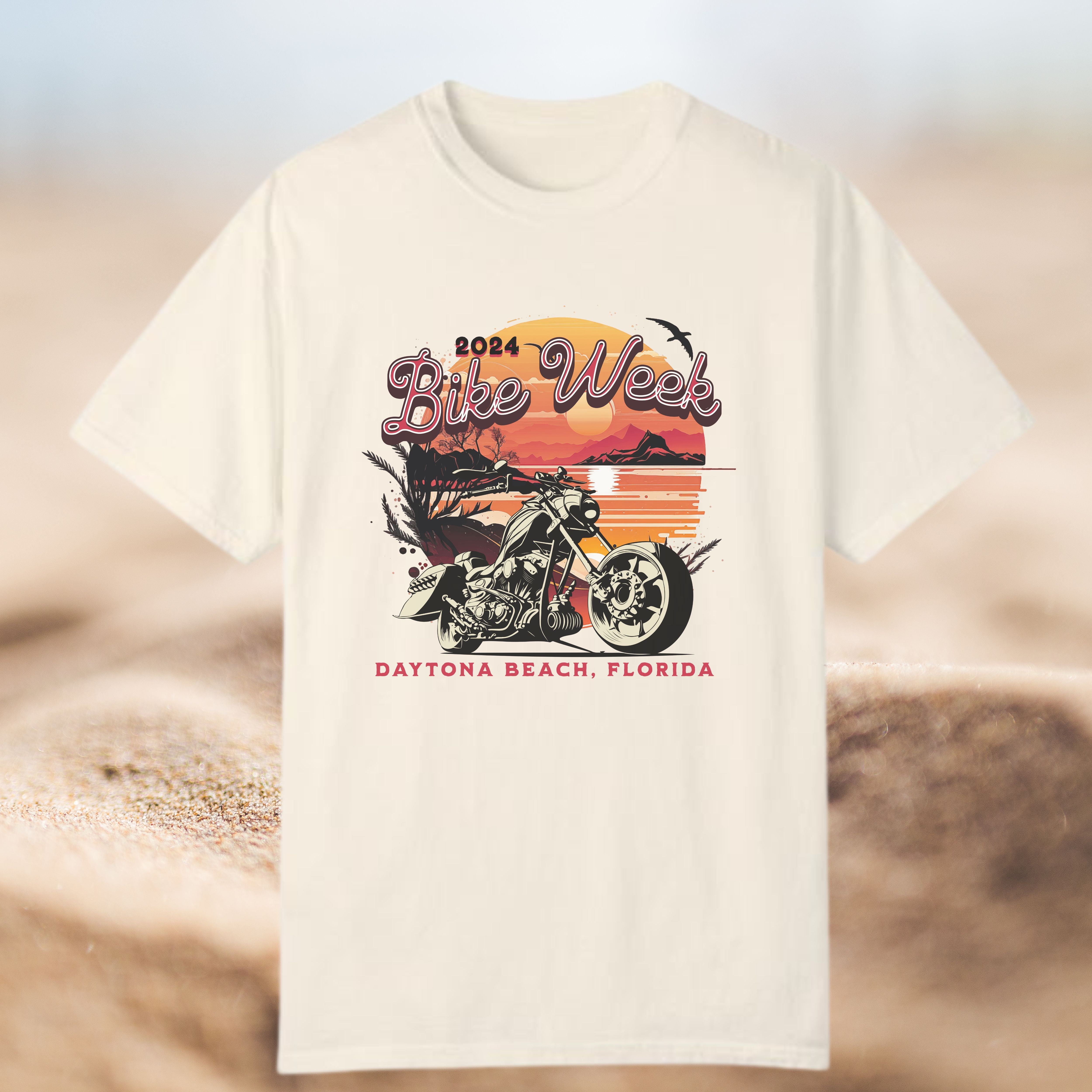 Daytona Beach Bike Week 2024 Premium Crew Neck TShirt