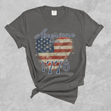 American Since 1776 Eagle Flag Crew Beck TShirt