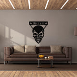 Devilish Skull Steel Wall Decor (Customizable)