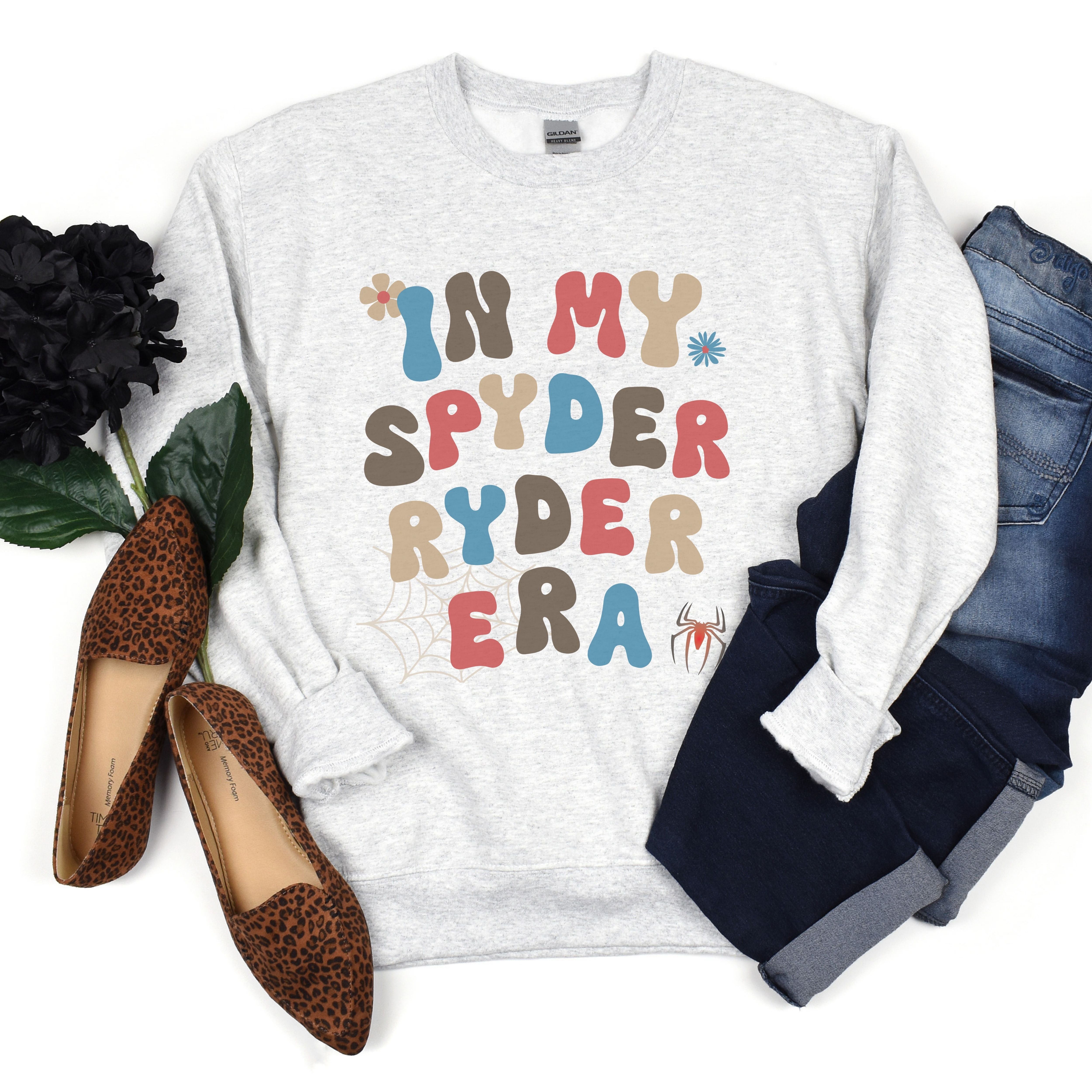 In My Spyder Ryder Era Boho Crew Neck Sweatshirt