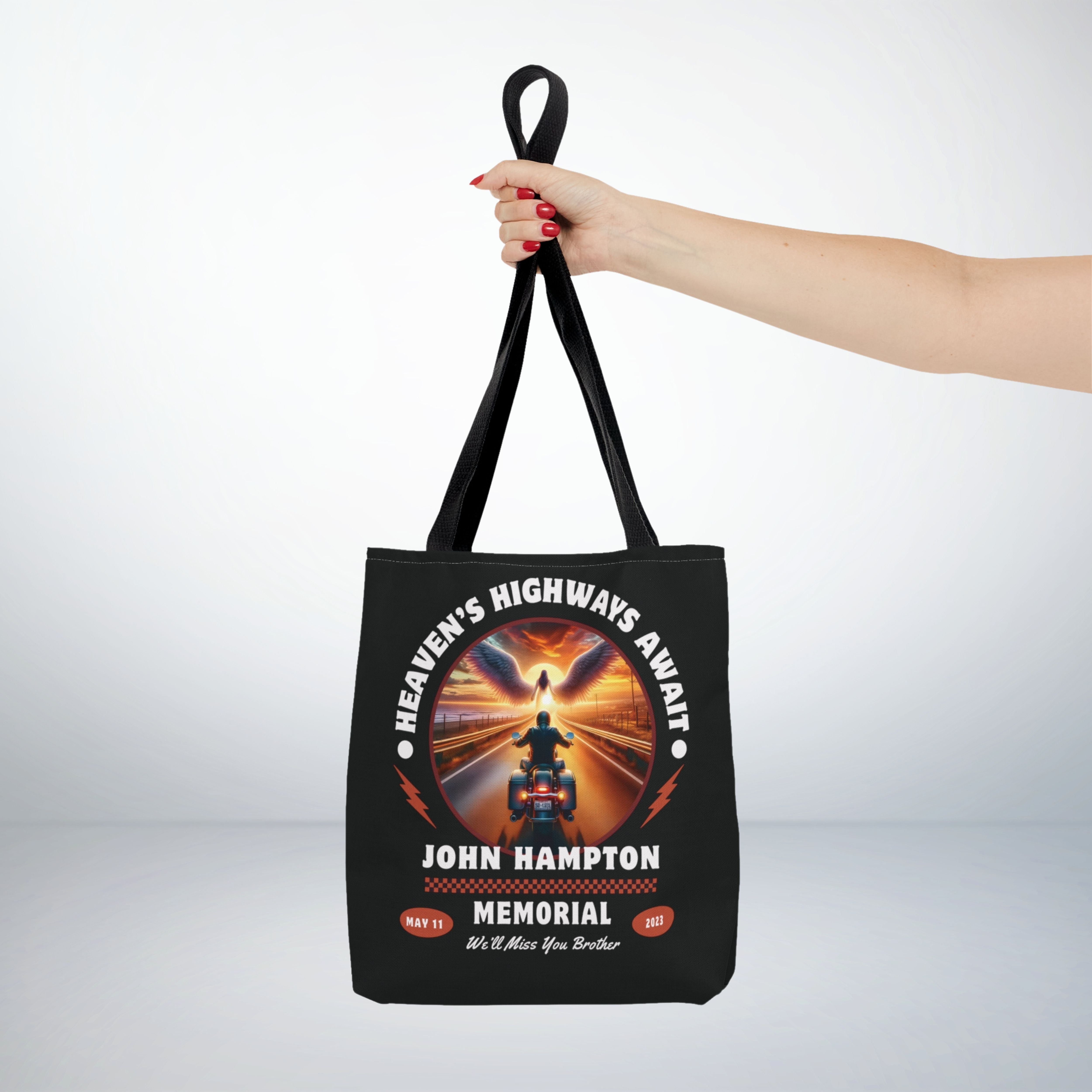 Angel Design Biker Memorial - Tote Bag