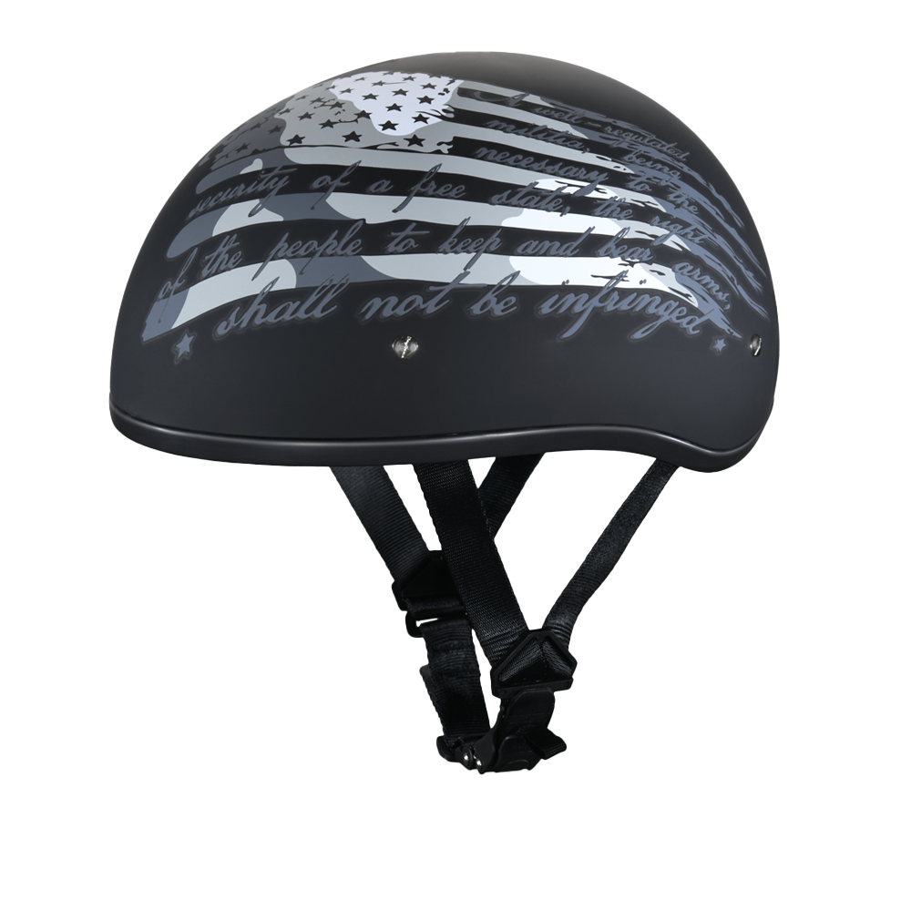 Motorcycle Graphic Half Face Helmet | 2nd Amendment