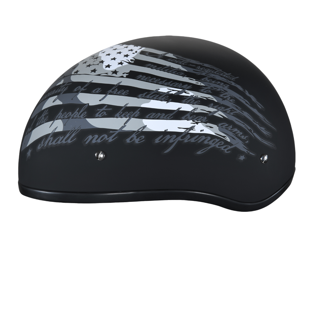 Motorcycle Graphic Half Face Helmet | 2nd Amendment