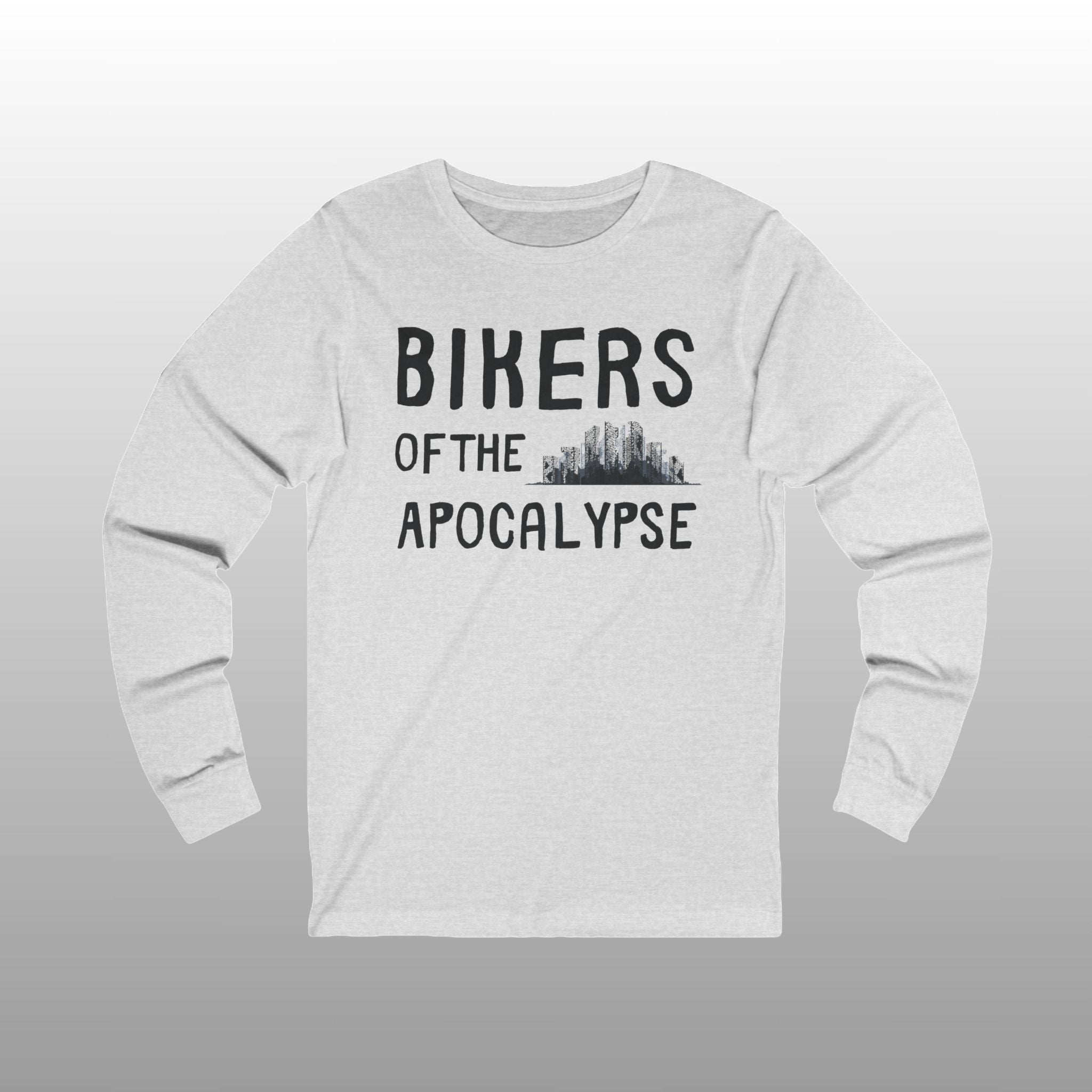 Biker Halloween Long Sleeve Crew Neck TShirt