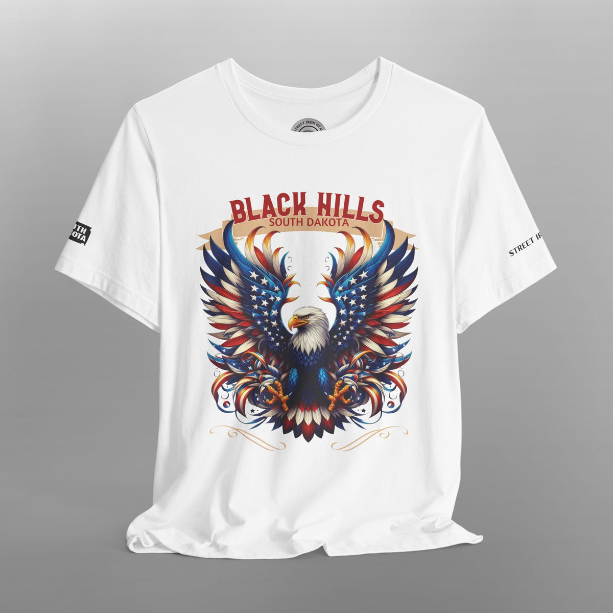 Black Hills South Dakota American Eagle Crew Neck TShirt