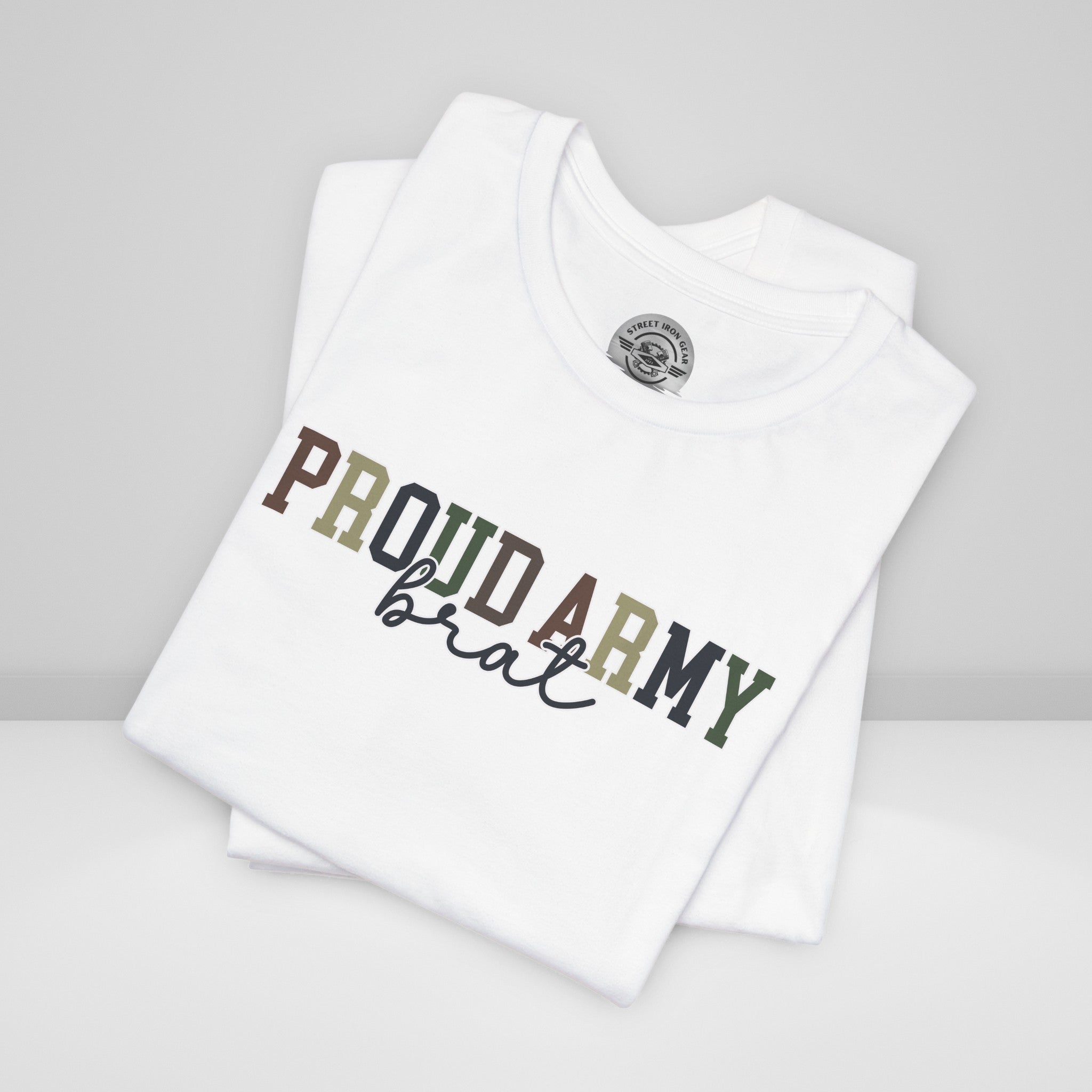 Proud Army Brat Crew Neck TShirt