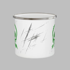 Grunge Skull Enamel Camping Mug 12oz