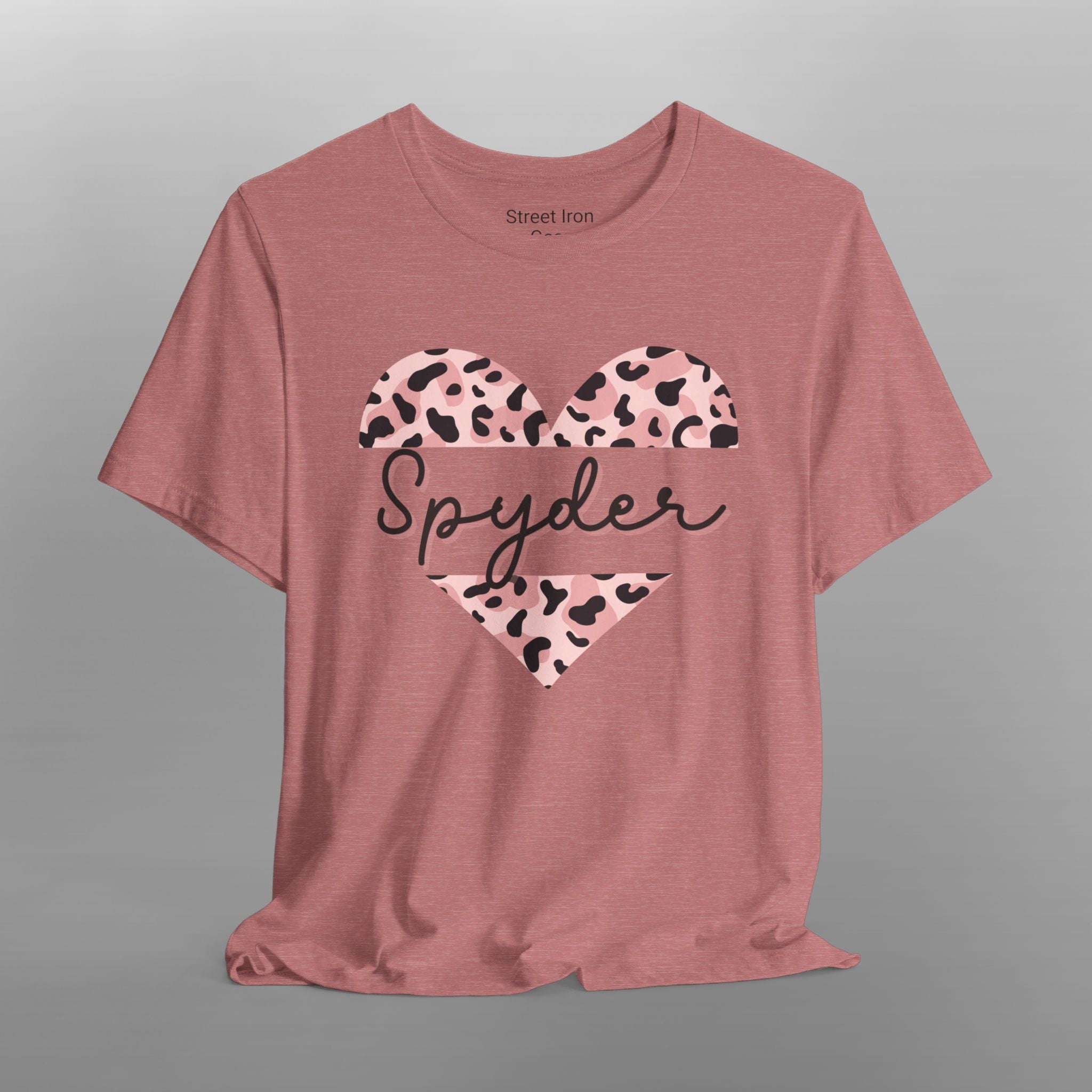 Can-Am Spyder Animal Print Heart Crew Neck TShirt