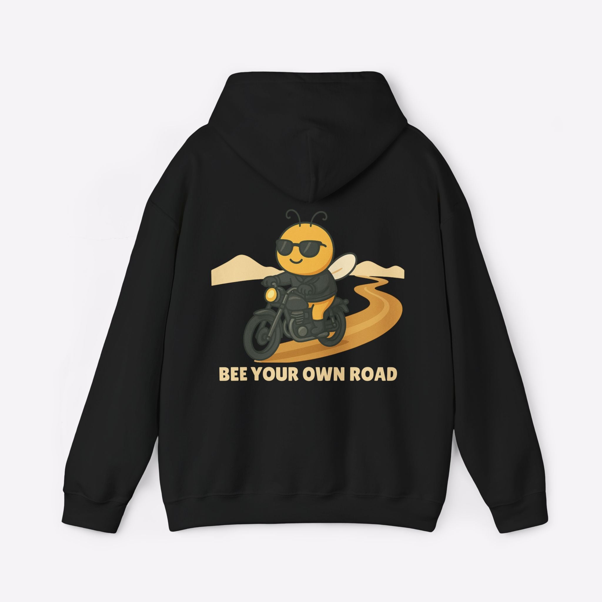 Biker Bee - Bee Your Own Road Pullover Hoodie by Motorcycle Inn