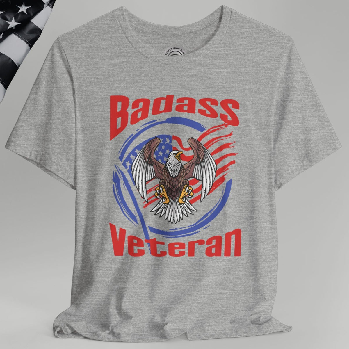 Badass American Veteran Crew Neck TShirt