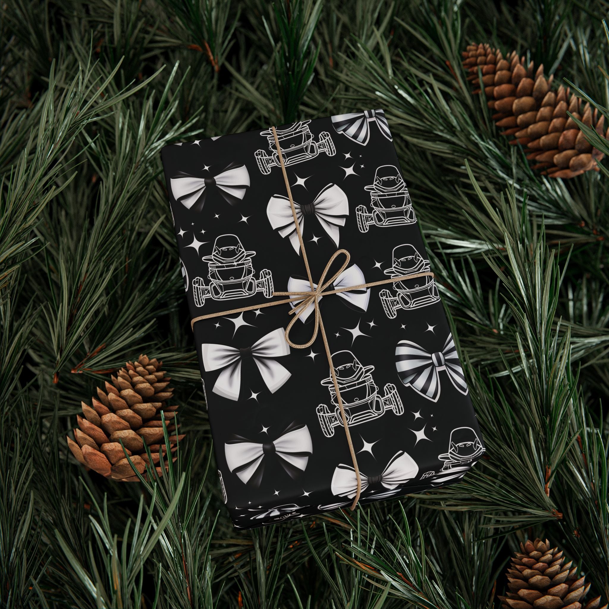 Can-Am Spyder Christmas Bows Gift Wrap