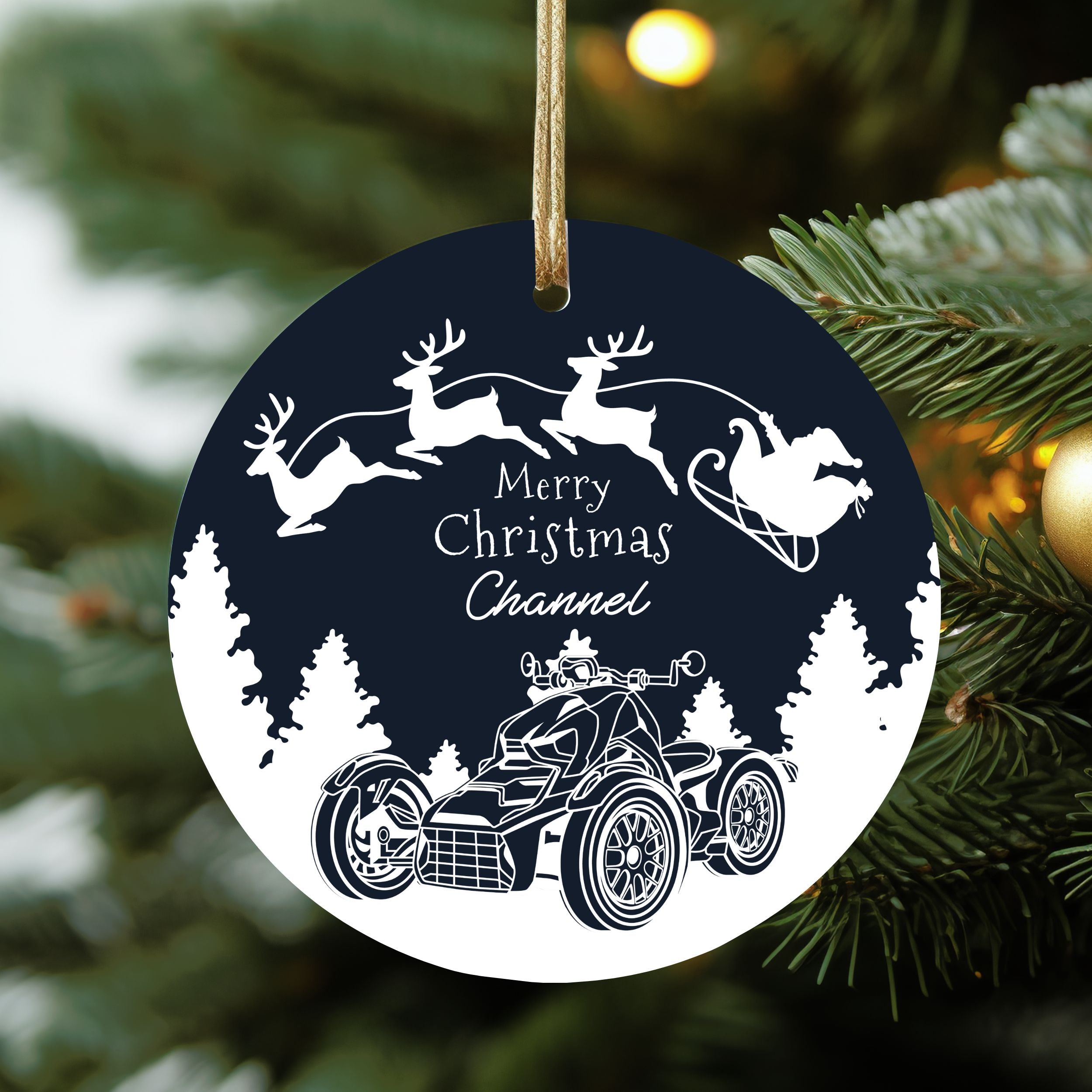 Can-Am Spyder | Ryker Aluminum Christmas Ornament (Customizable)