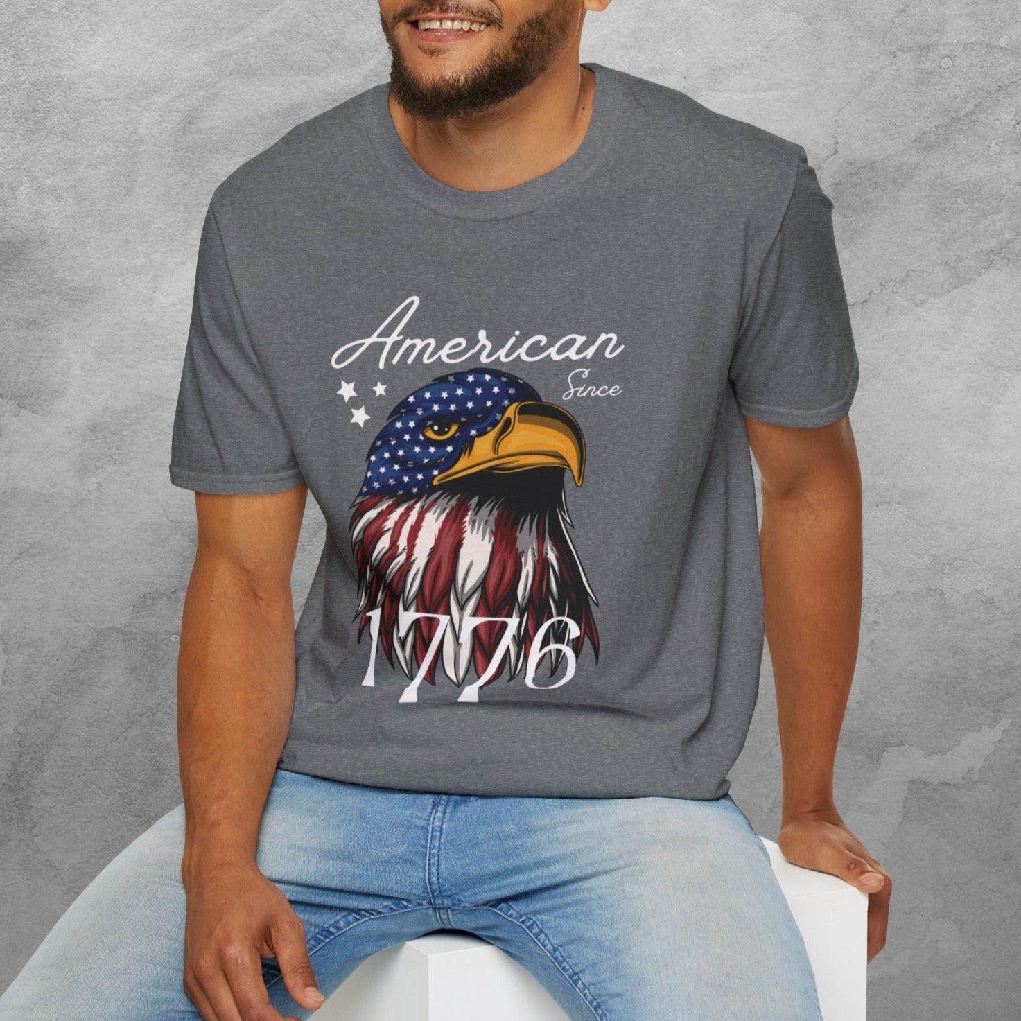 Motorcyclist Map - American Since 1776 Crew Neck TShirt