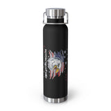 Motorcyclist Map Copper Vacuum Insulated Bottle, 22oz