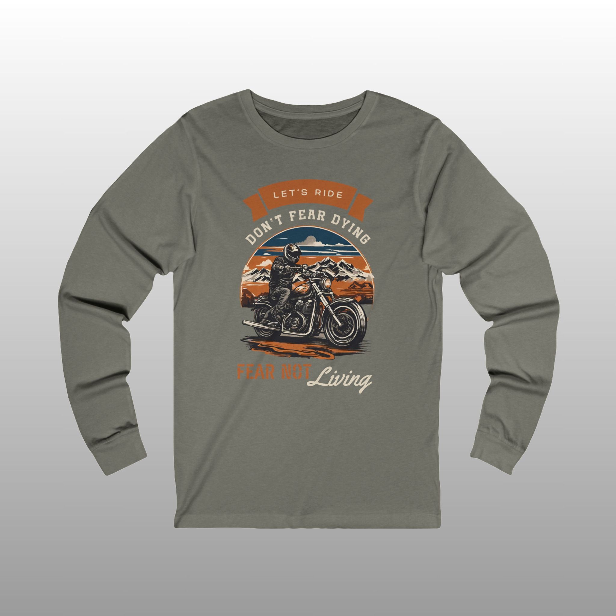 Motorcycle Culture Long Sleeve Crew Neck TShirt