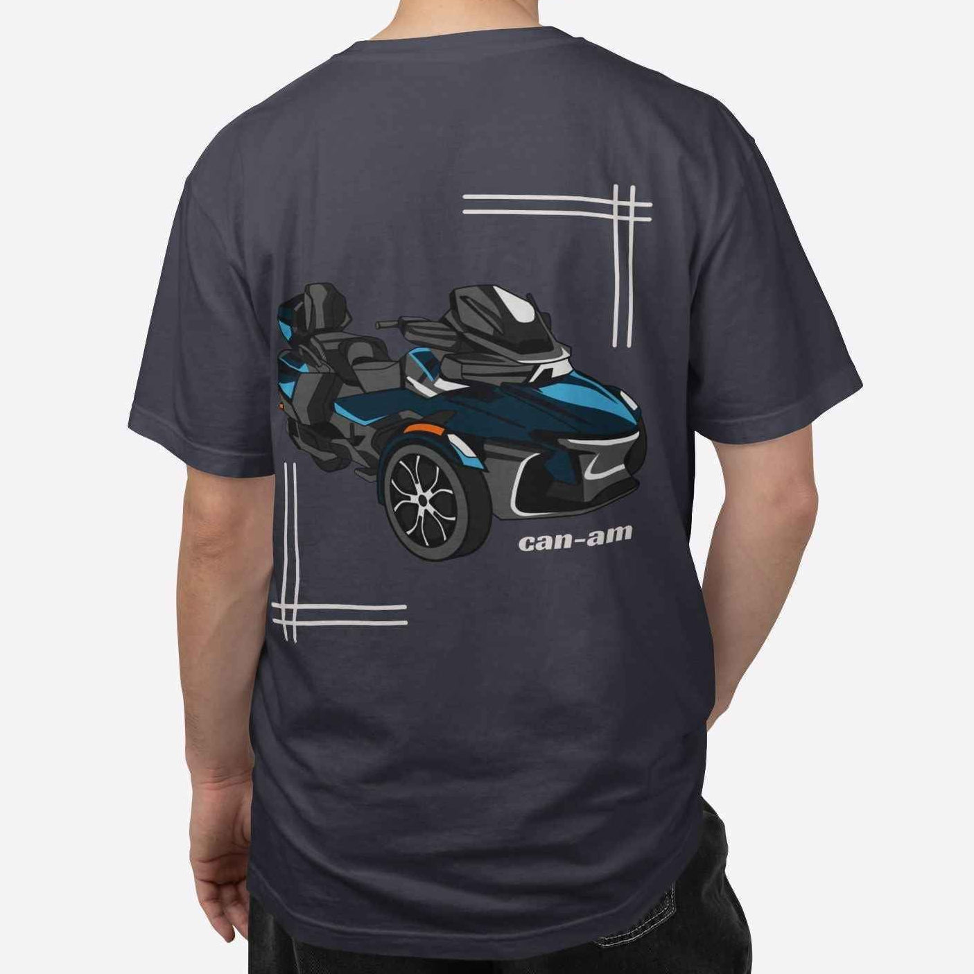 Can-Am Spyder RT Heavyweight Teal Graphic Tee