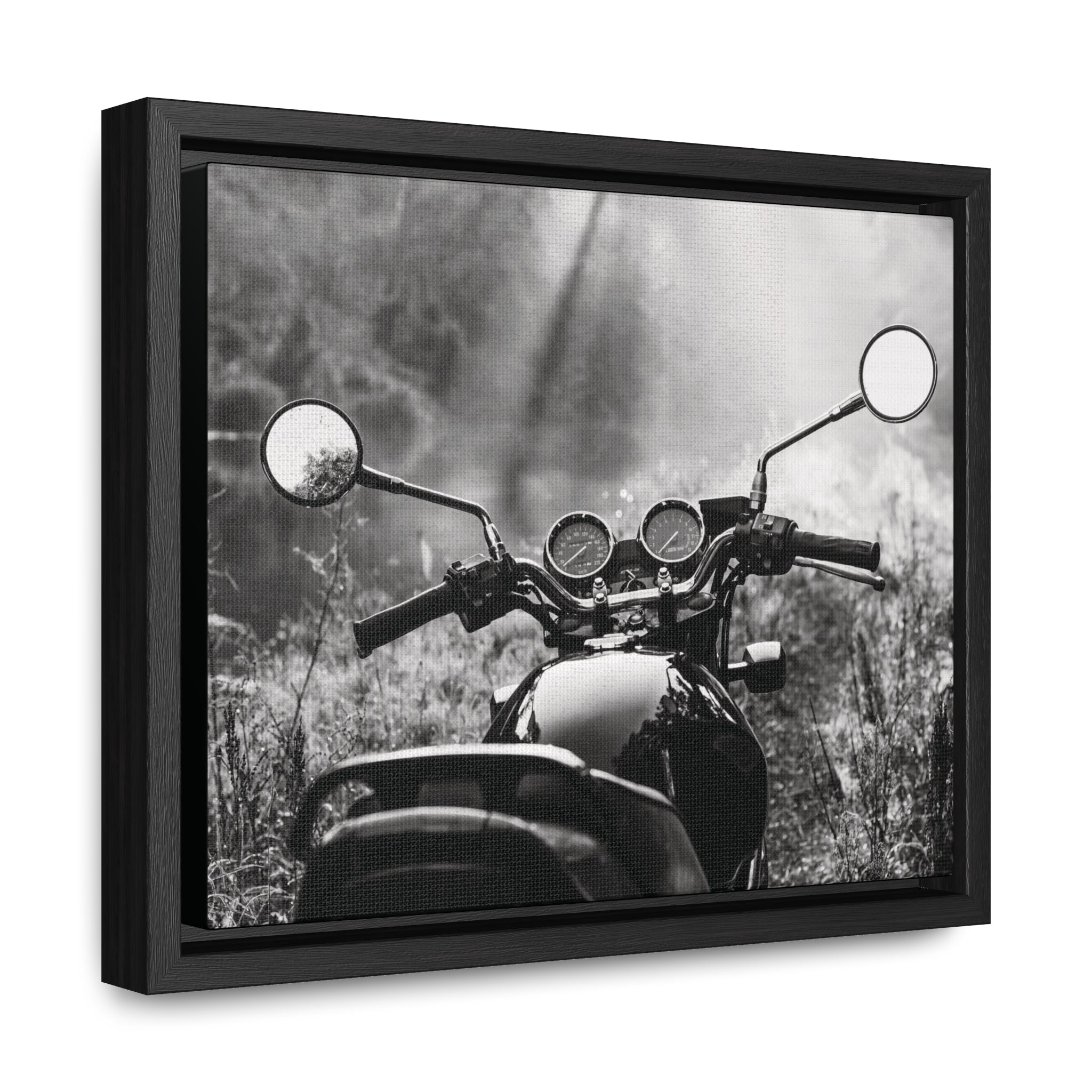 Motorcycle Framed Canvas Print