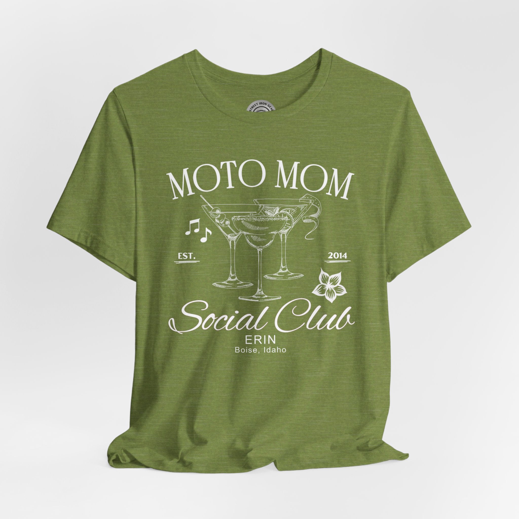 Moto Mom Crew Neck TShirt (Customizable)